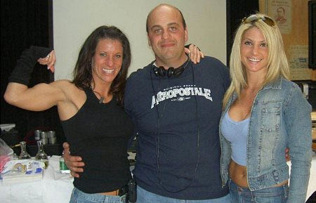 Director Joseph Ariola (center) with Stephanie Finocchio (L) and Kristen Sefcik (R)