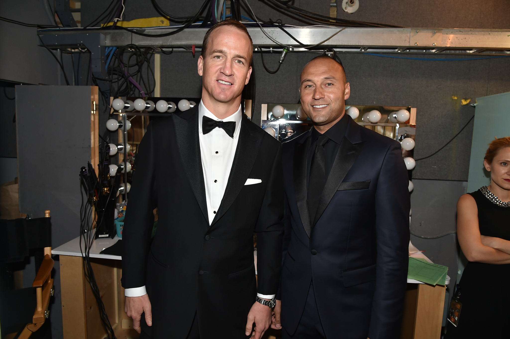Derek Jeter and Peyton Manning at event of Saturday Night Live: 40th Anniversary Special (2015)