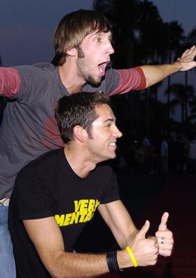 Joel David Moore and Zachary Levi at event of Without a Paddle (2004)