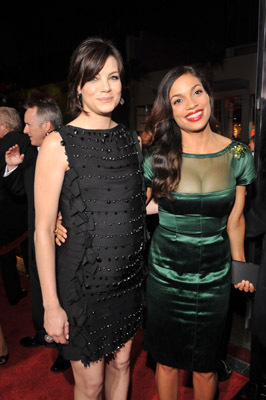 Rosario Dawson and Michelle Monaghan at event of Eagle Eye (2008)