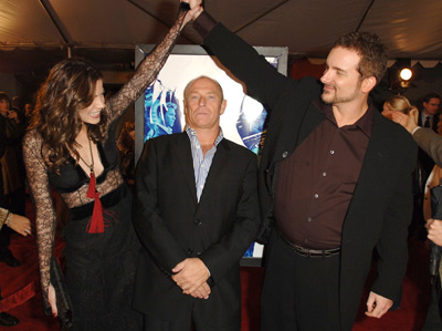 Corbin Bernsen, Shane Black and Michelle Monaghan at event of Kiss Kiss Bang Bang (2005)