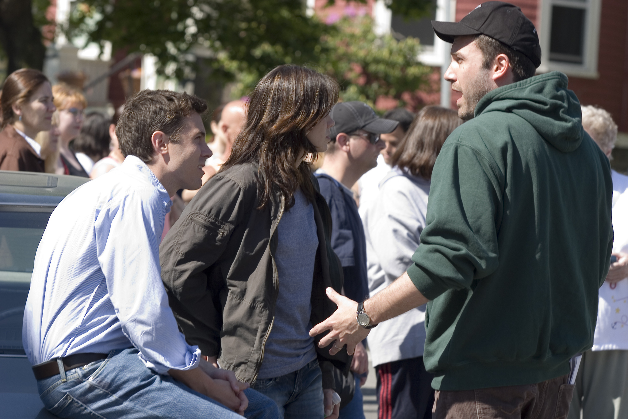 Still of Ben Affleck, Casey Affleck and Michelle Monaghan in Dingusioji (2007)