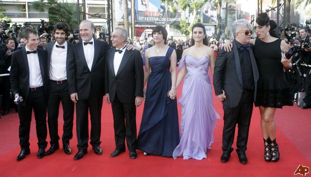 Cannes. Tamar Novas Pedro Almodóvar, Penélope Cruz, Rossy de Palma...