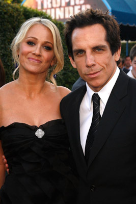 Ben Stiller, Christine Taylor and Ed Helms at event of Griaustinis tropikuose (2008)