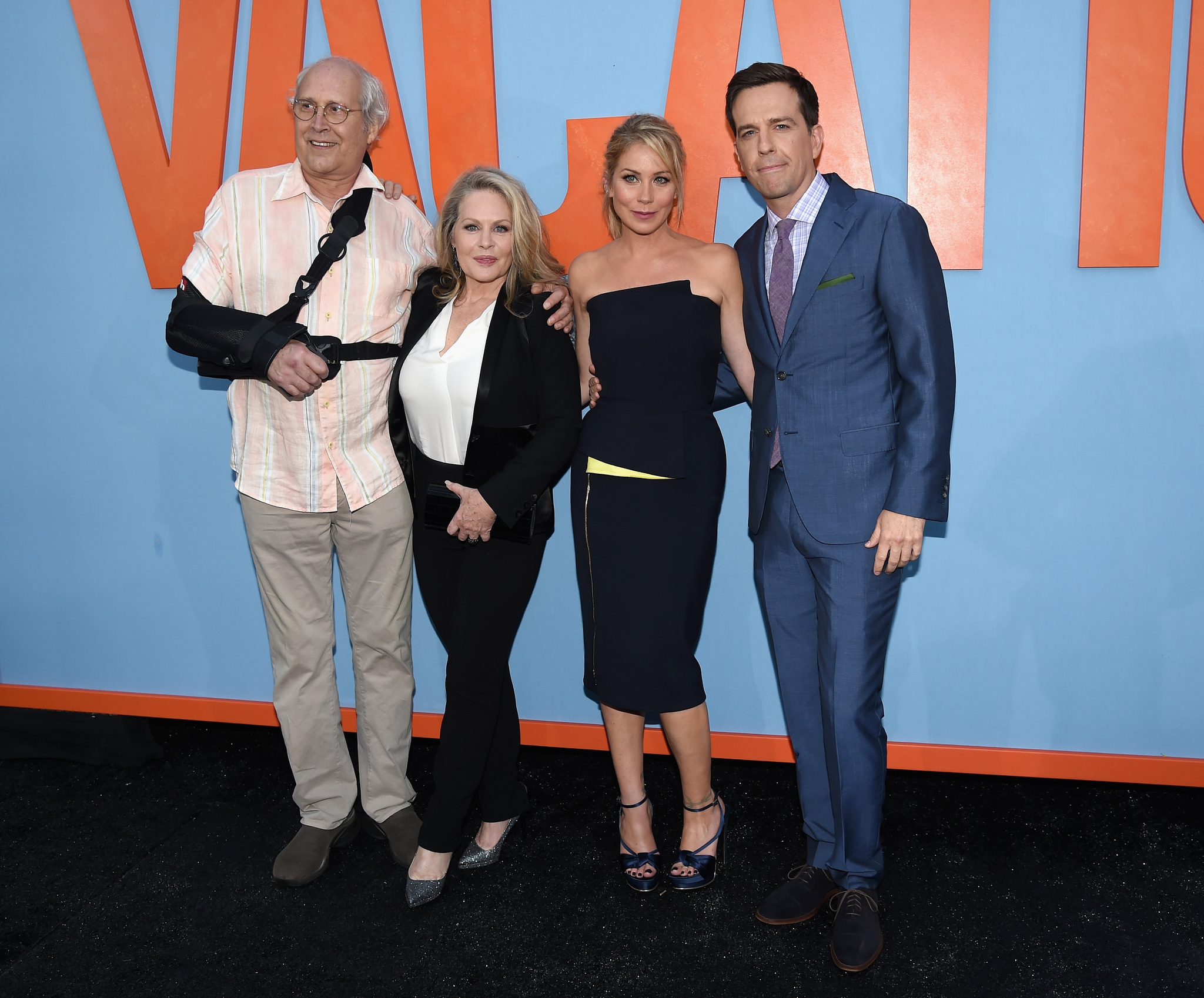 Chevy Chase, Beverly D'Angelo, Christina Applegate and Ed Helms at event of Kvaisu atostogos (2015)