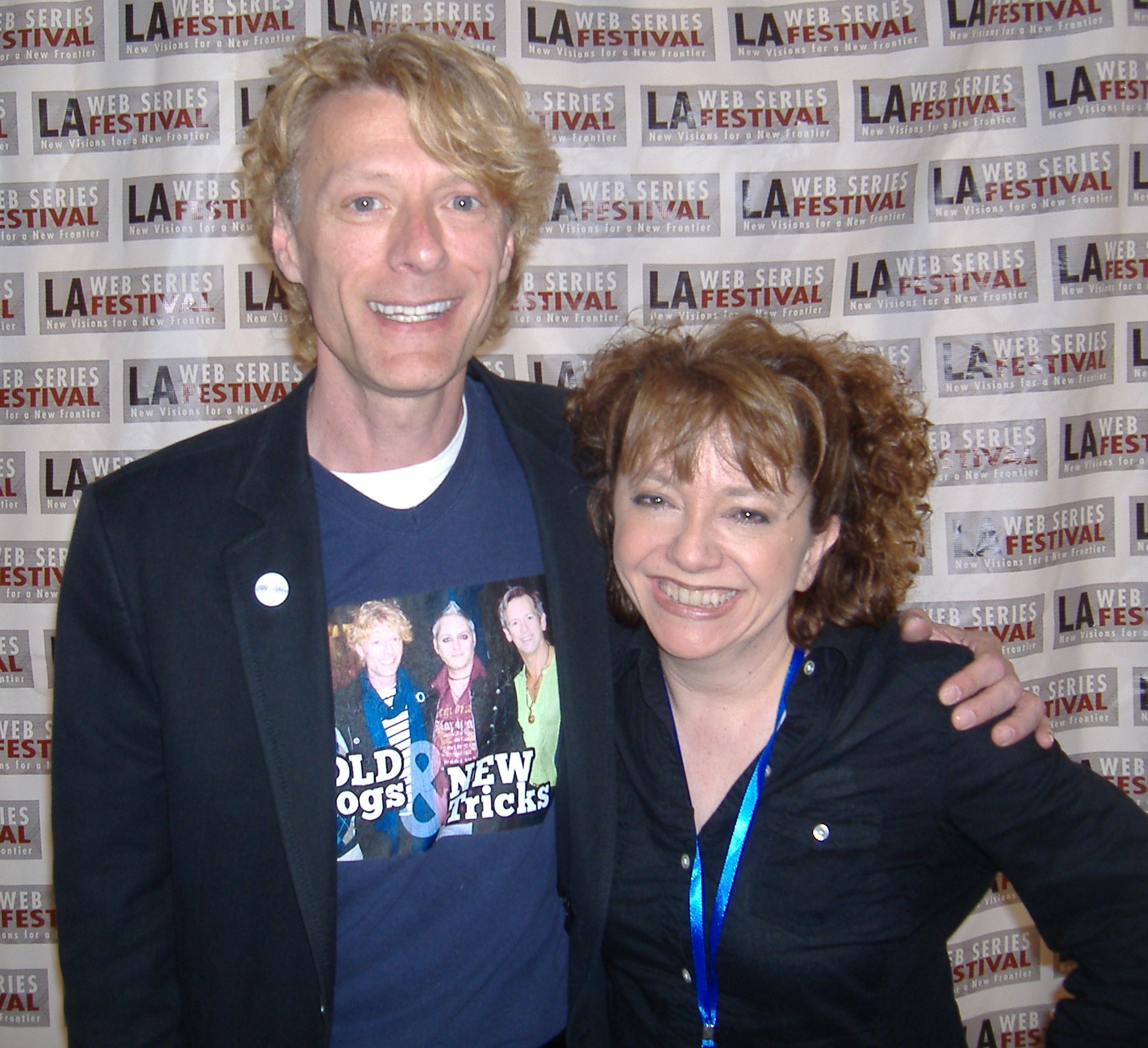 Leon Acord with Robin Shelby at the 2012 LA Web Fest