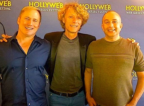 Bruce L. Hart, Leon Acord & Laurence Whiting at the Old Dogs & New Tricks Screening in 2015 HollyWeb Festival