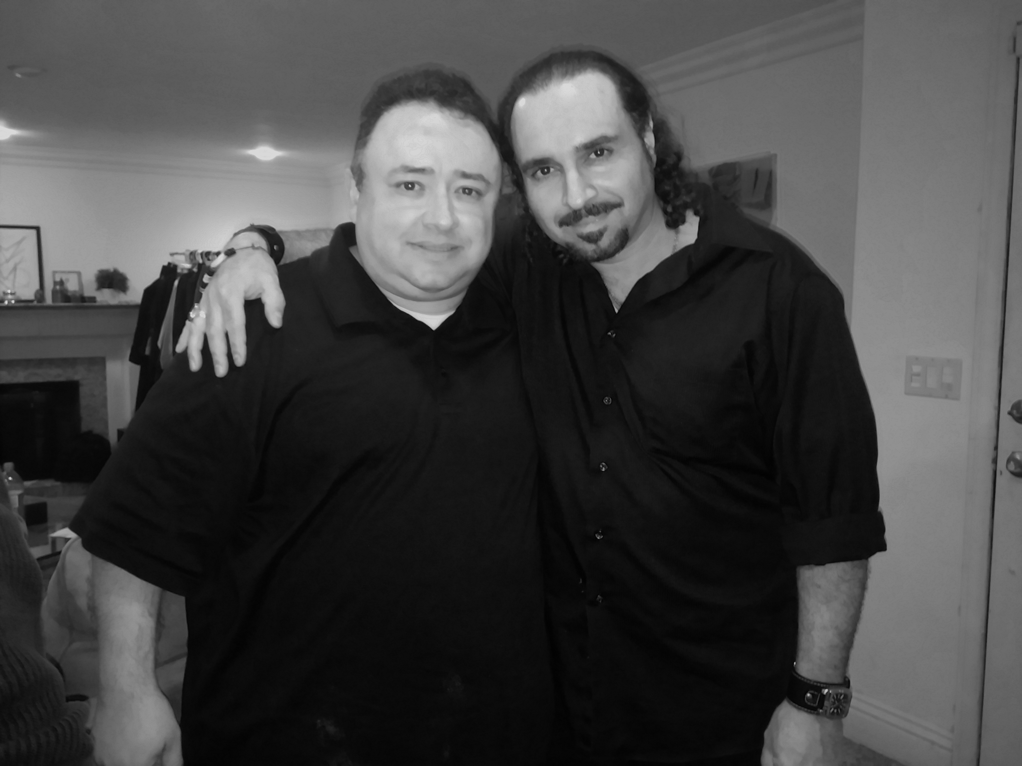 Sam Osman (right) and Executive Producer Gabriel Campisi (left) on the Set of 