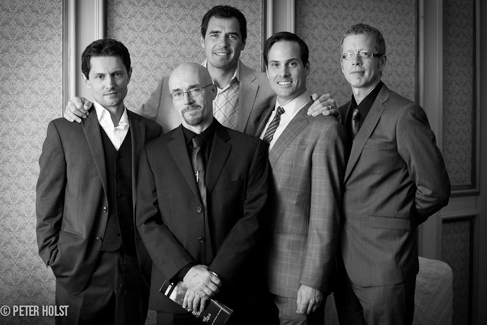 John Emmet Tracy, Kirk Jaques, Dan Payne, Ivan Hayden and Jason Fischer at the 2012 Leo Awards for Divine: The Series