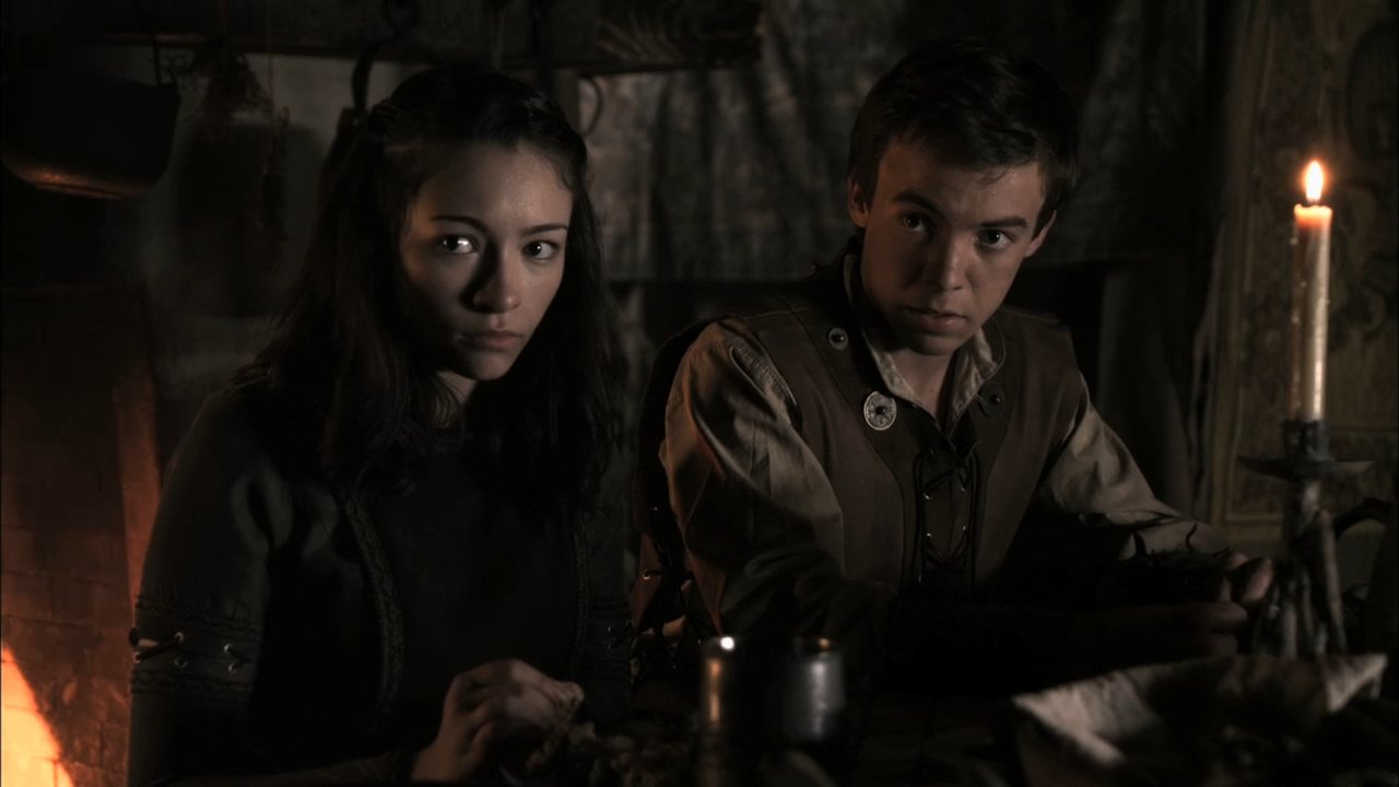 Connor Price and Jodelle Ferland in R.L. Stine's The Haunting Hour