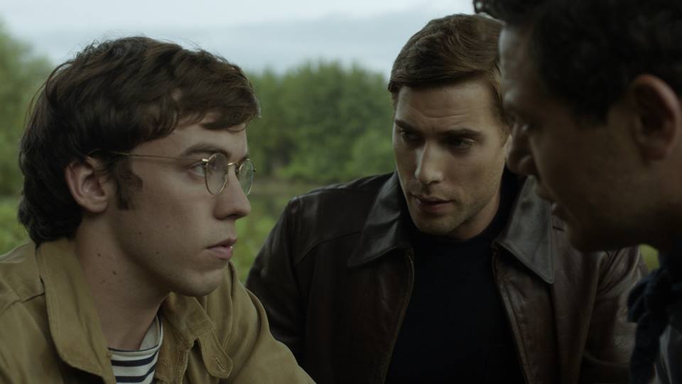 Still of Connor Price, Dustin Milligan and Warren Brown in X Company (2015)