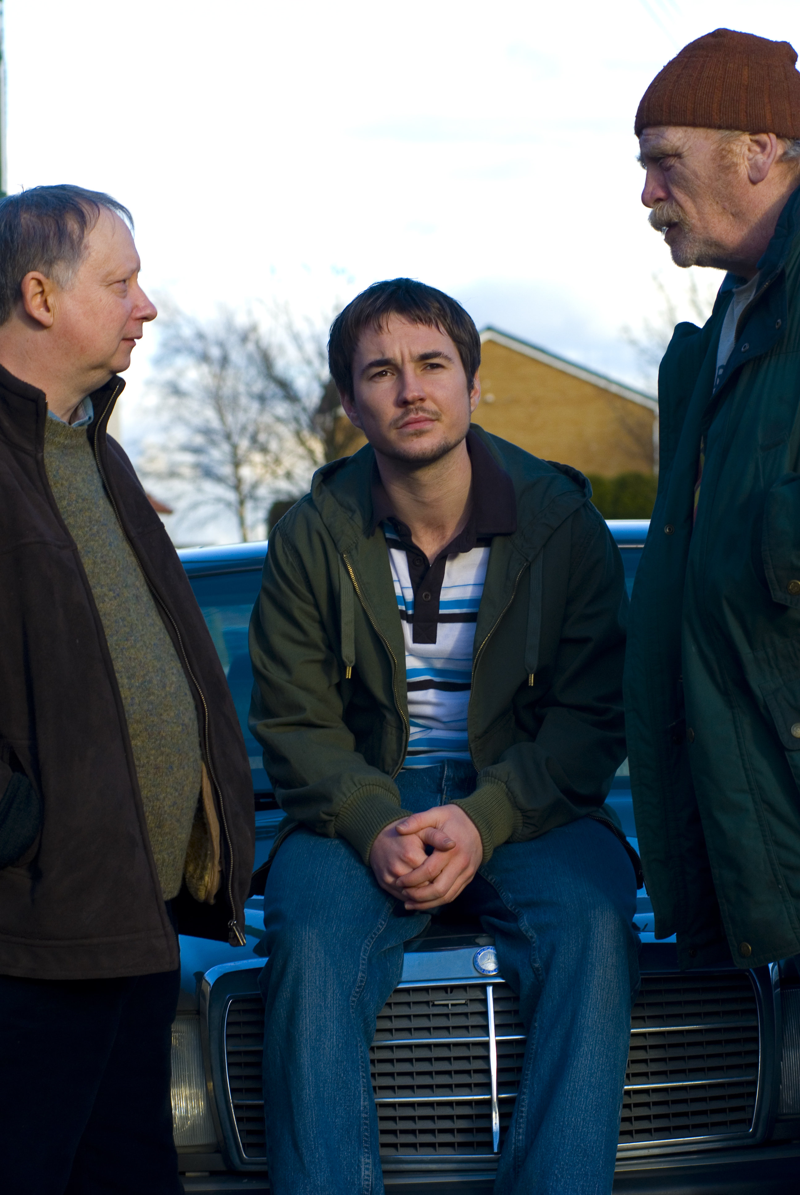 James Cosmo, Brian Pettifer and Martin Compston in Donkeys (2010)