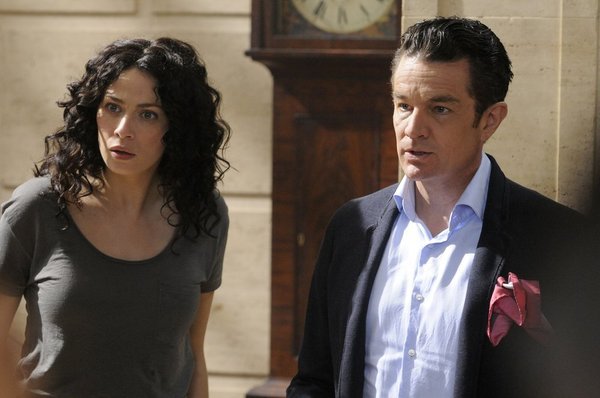 Still of James Marsters and Joanne Kelly in Warehouse 13 (2009)