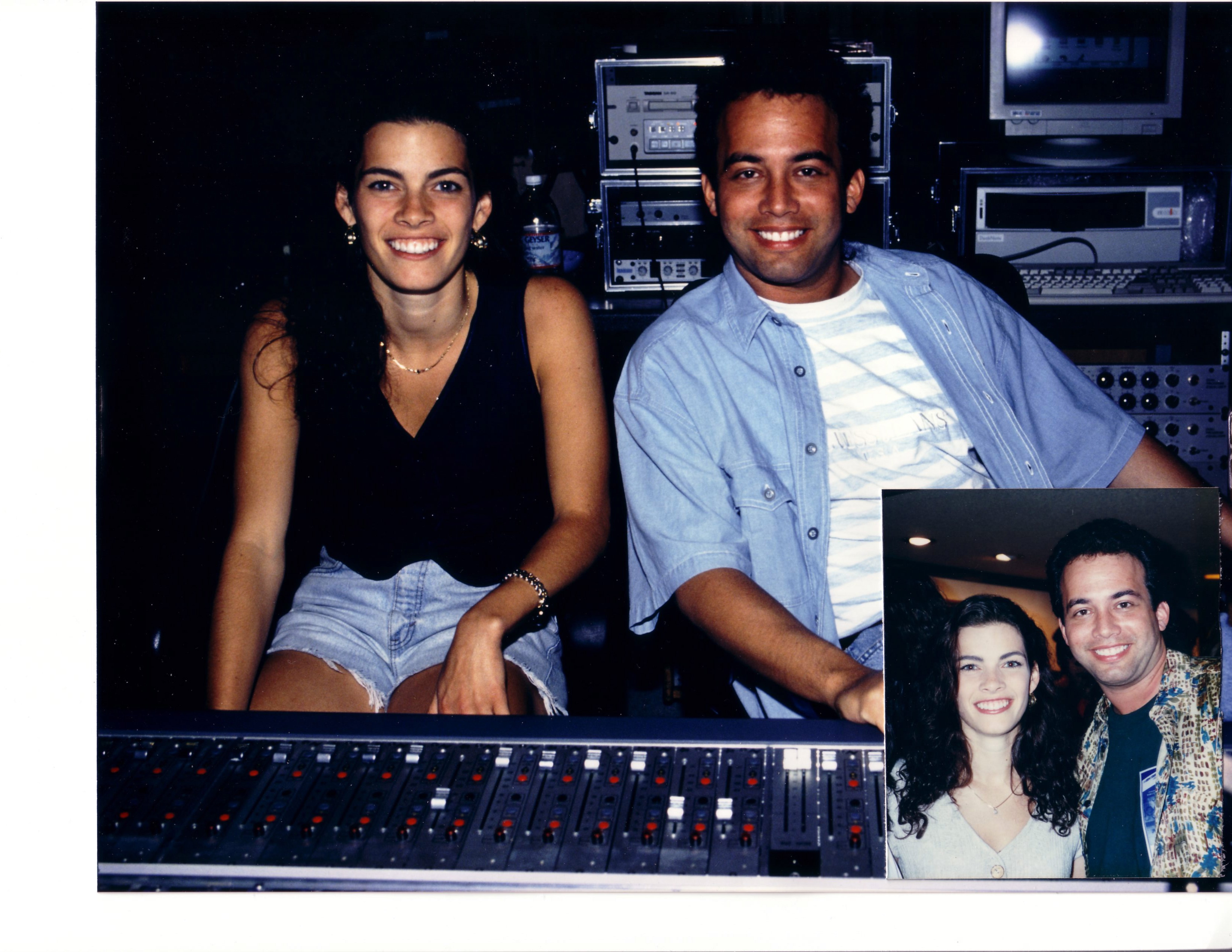 Michael Jay with Olympic silver medalist Nancy Kerrigan.