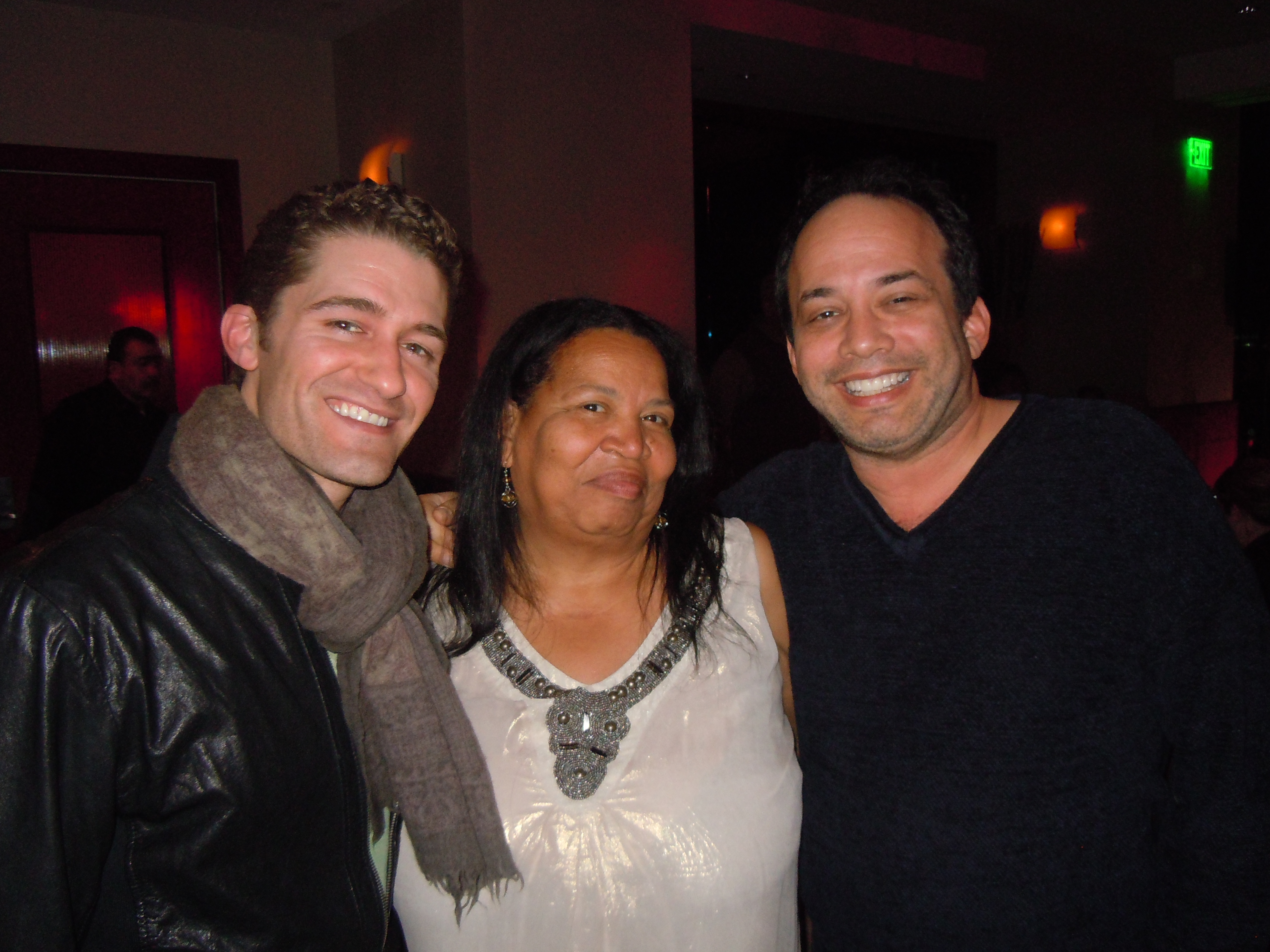 Michael Jay with actor Matthew Morrison and Stevi Meredith.