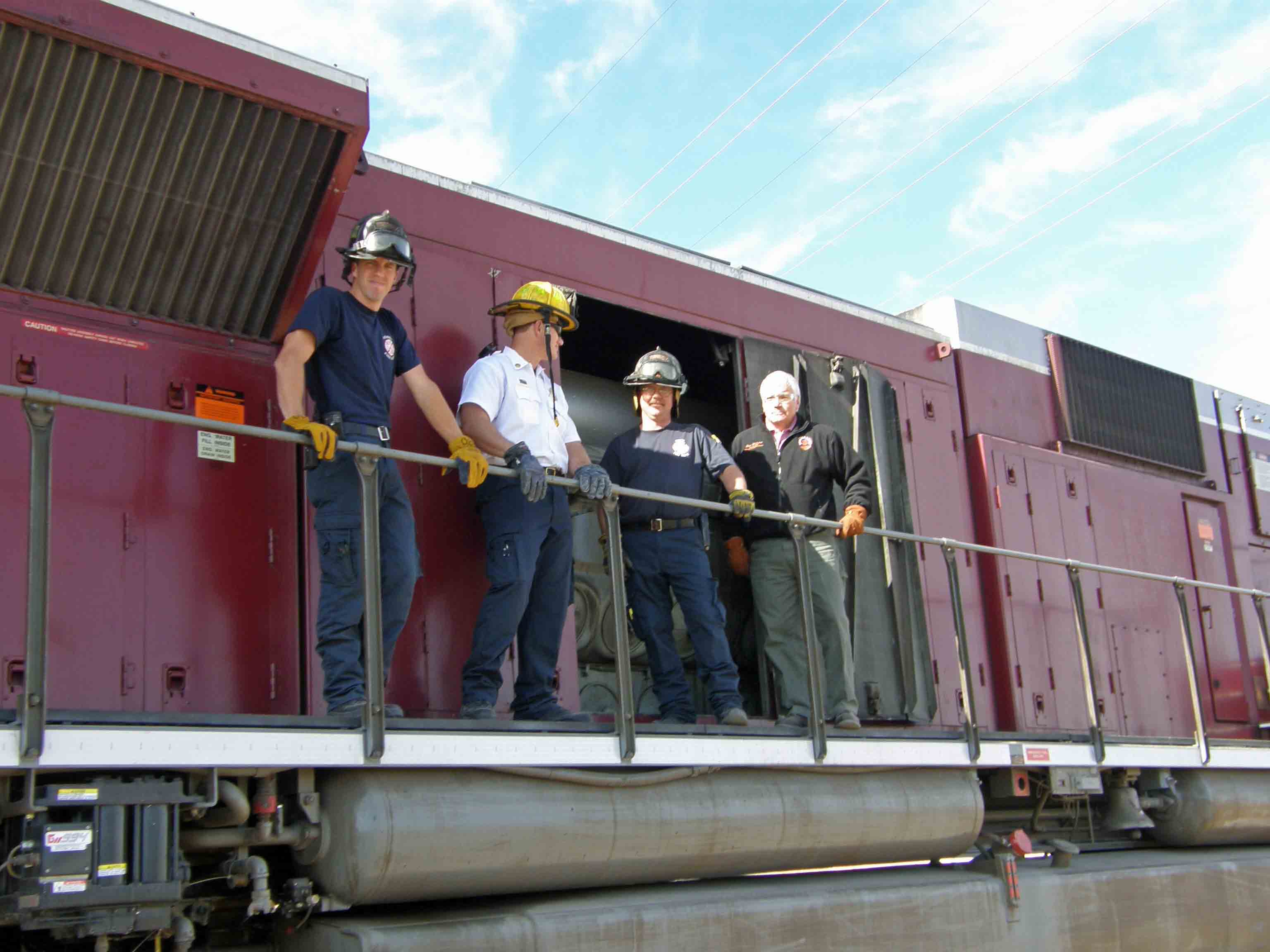 2011: Hobbs (NM) Fire Department and Hazmat Unit training. Texas-New Mexico Railroad.