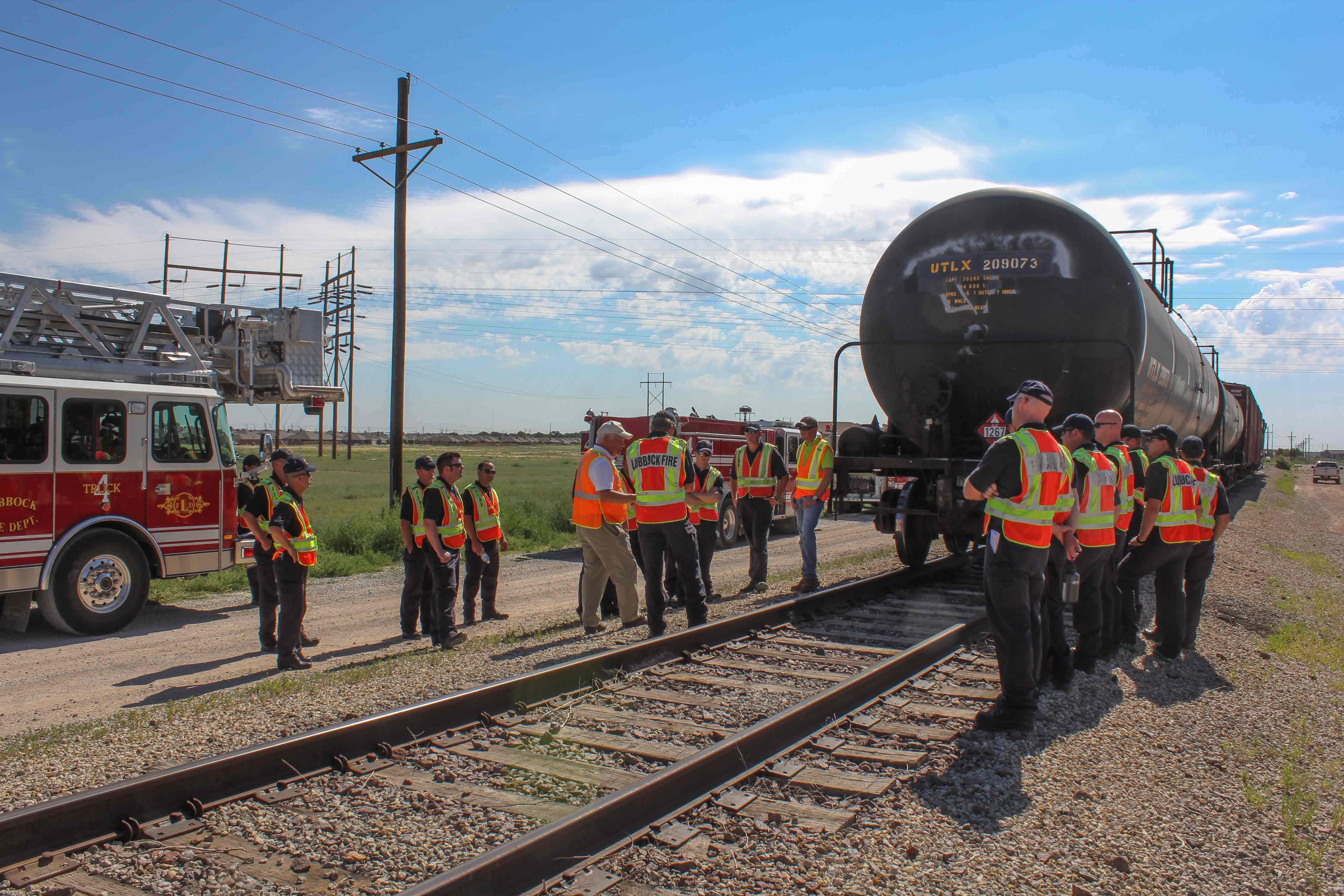 2013: Lubbock (TX) Fire and regional Hazmat unit safety training. West Texas & Lubbock Railway.