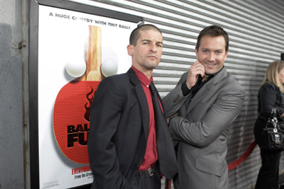 Robert Ben Garant and Thomas Lennon at event of Balls of Fury (2007)