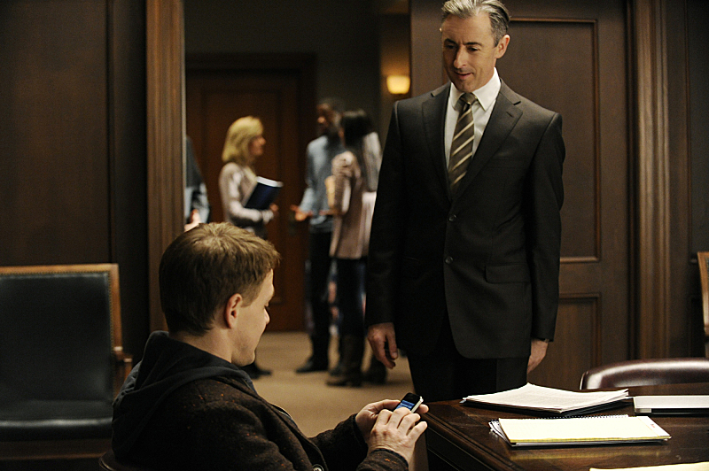 Still of Alan Cumming and T.R. Knight in The Good Wife (2009)