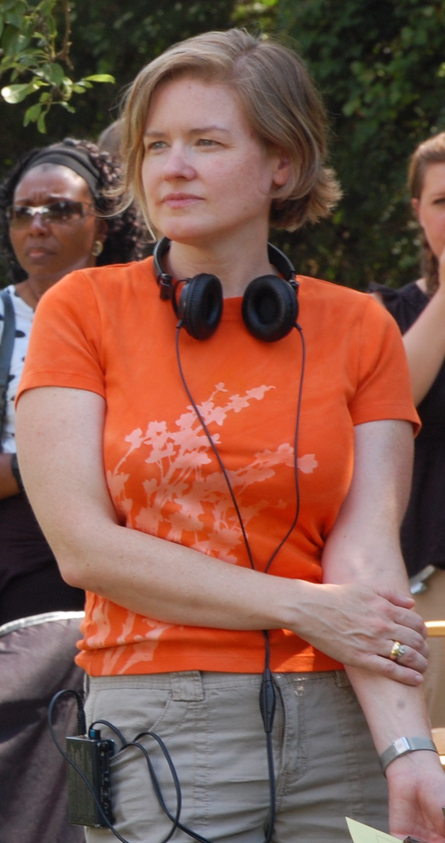 Jane Kelly Kosek on set of Not Since You