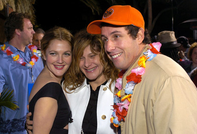 Drew Barrymore, Adam Sandler and Amy Pascal at event of Visados kaip pirma karta (2004)