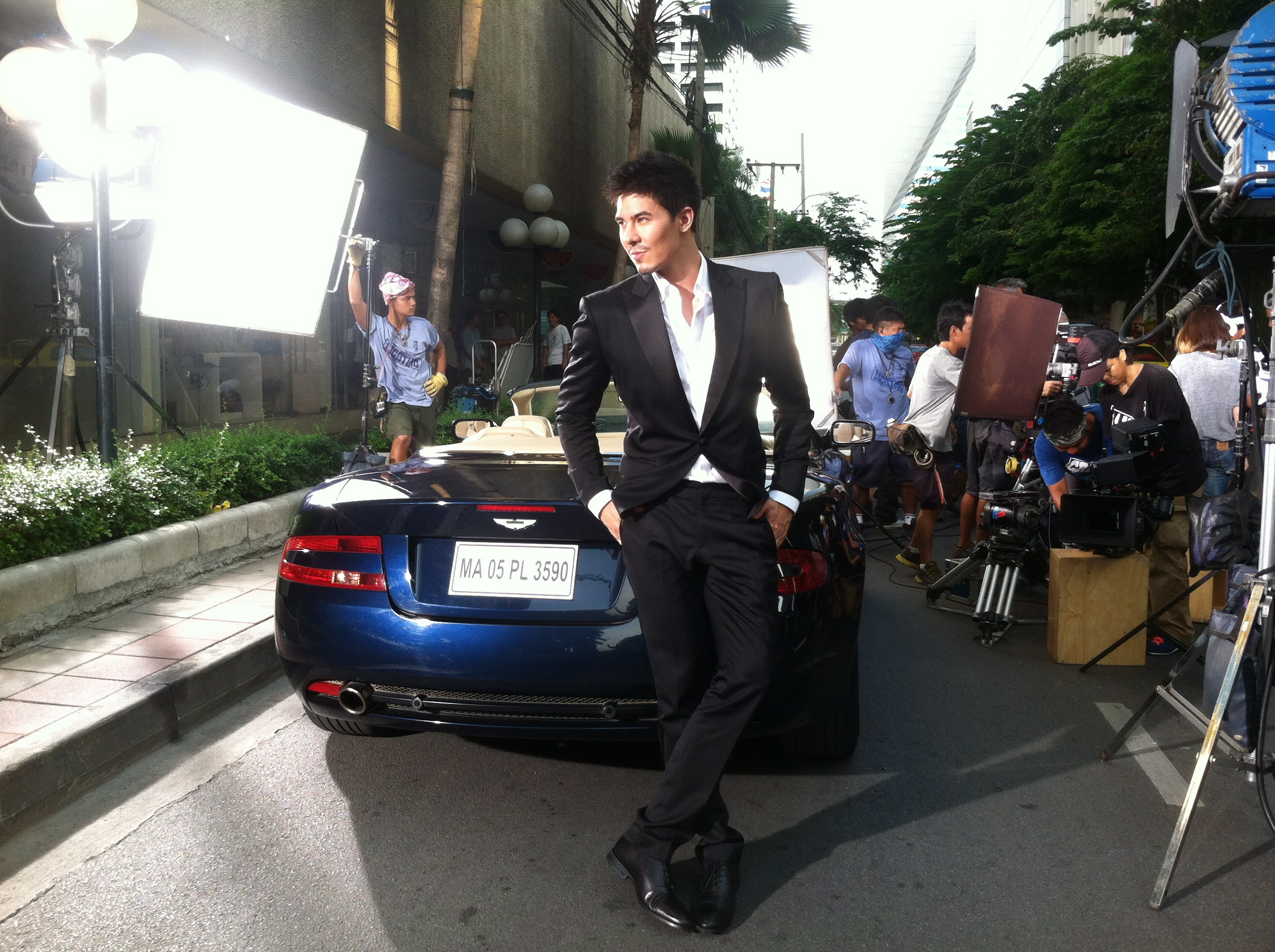 Lewis Tan on location in Thailand for NIVEA for Men Campaign 2013