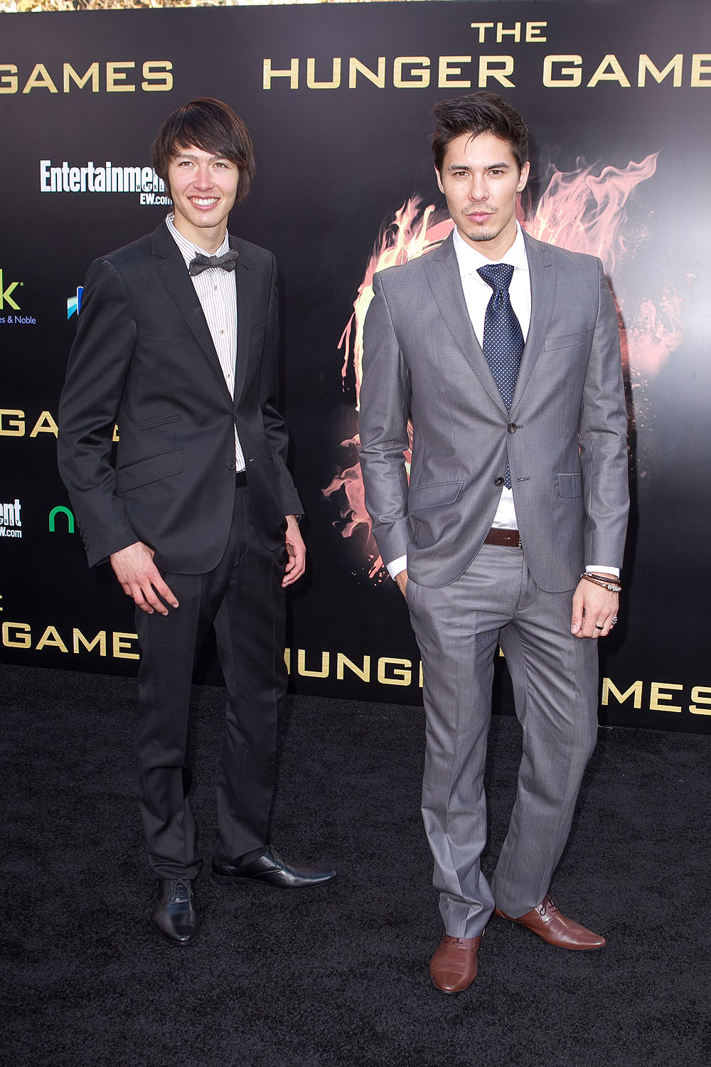 Lewis Tan and younger brother Sam Tan at the world premiere of 