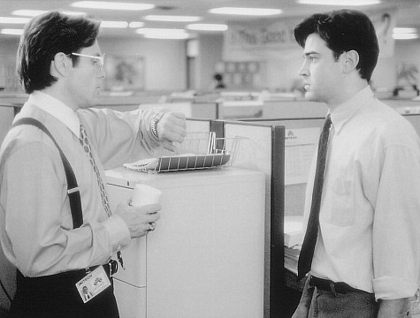 Still of Gary Cole and Ron Livingston in Office Space (1999)