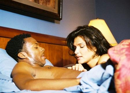 Maurice Patton and Monica Biraldue on the set of Pooch's bedroom.