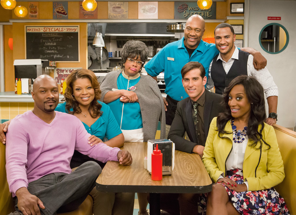 The cast of Tyler Perry's LOVE THY NEIGHBOR on the Oprah Winfrey Network.