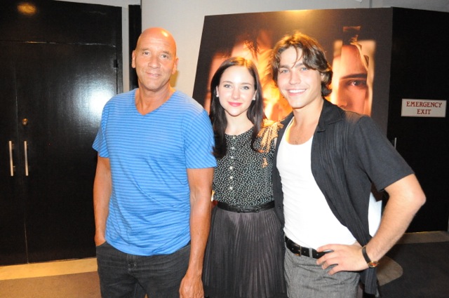 Greg Ives, Haley Ramm, Logan Huffman at Premiere of 