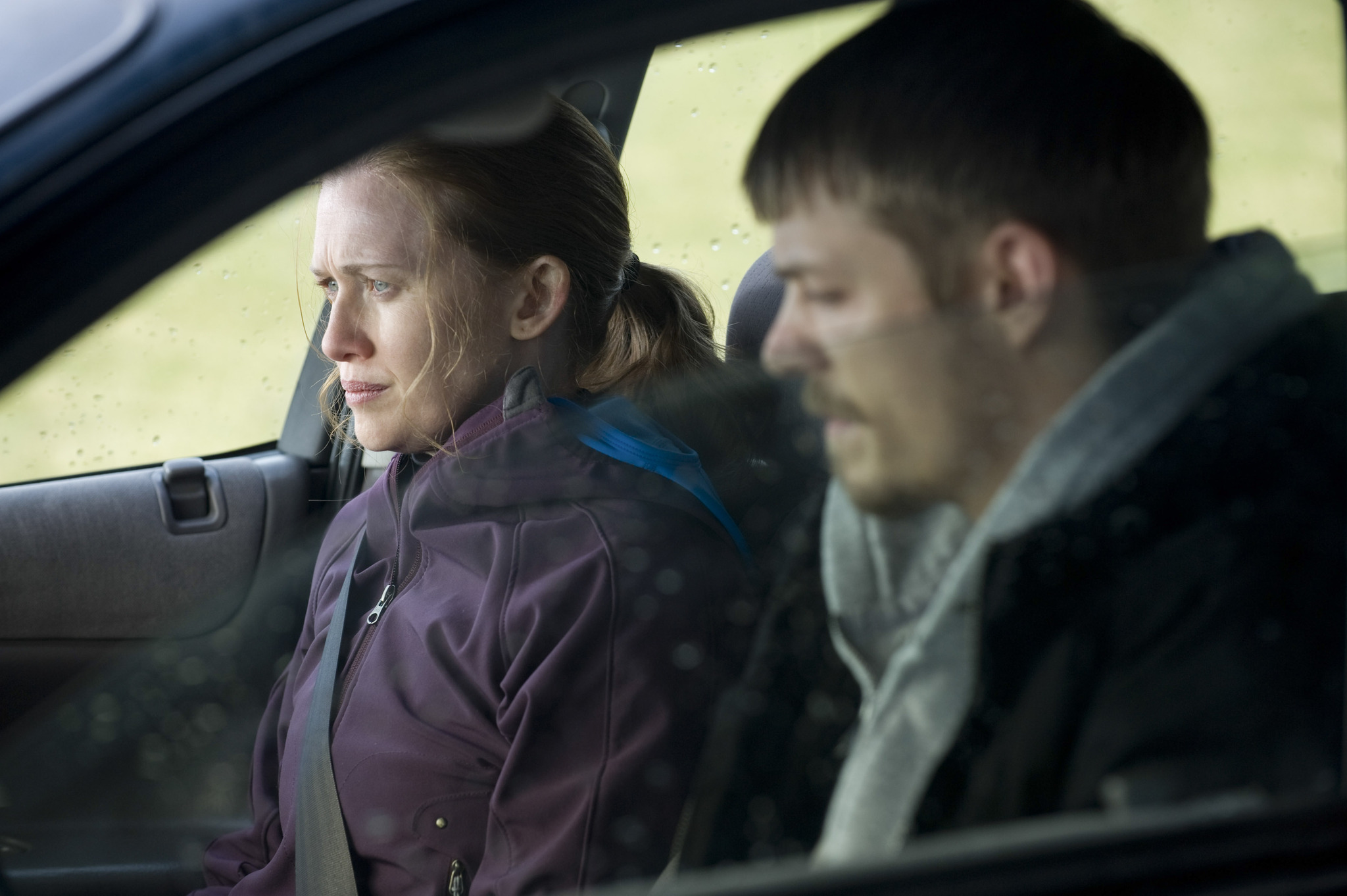 Still of Mireille Enos and Joel Kinnaman in The Killing