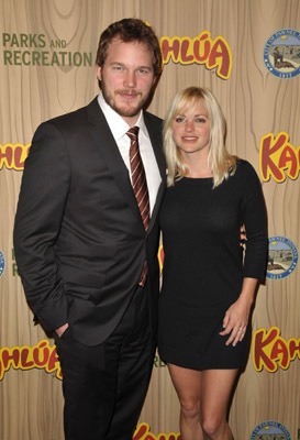 Anna Faris and Chris Pratt at event of Parks and Recreation (2009)