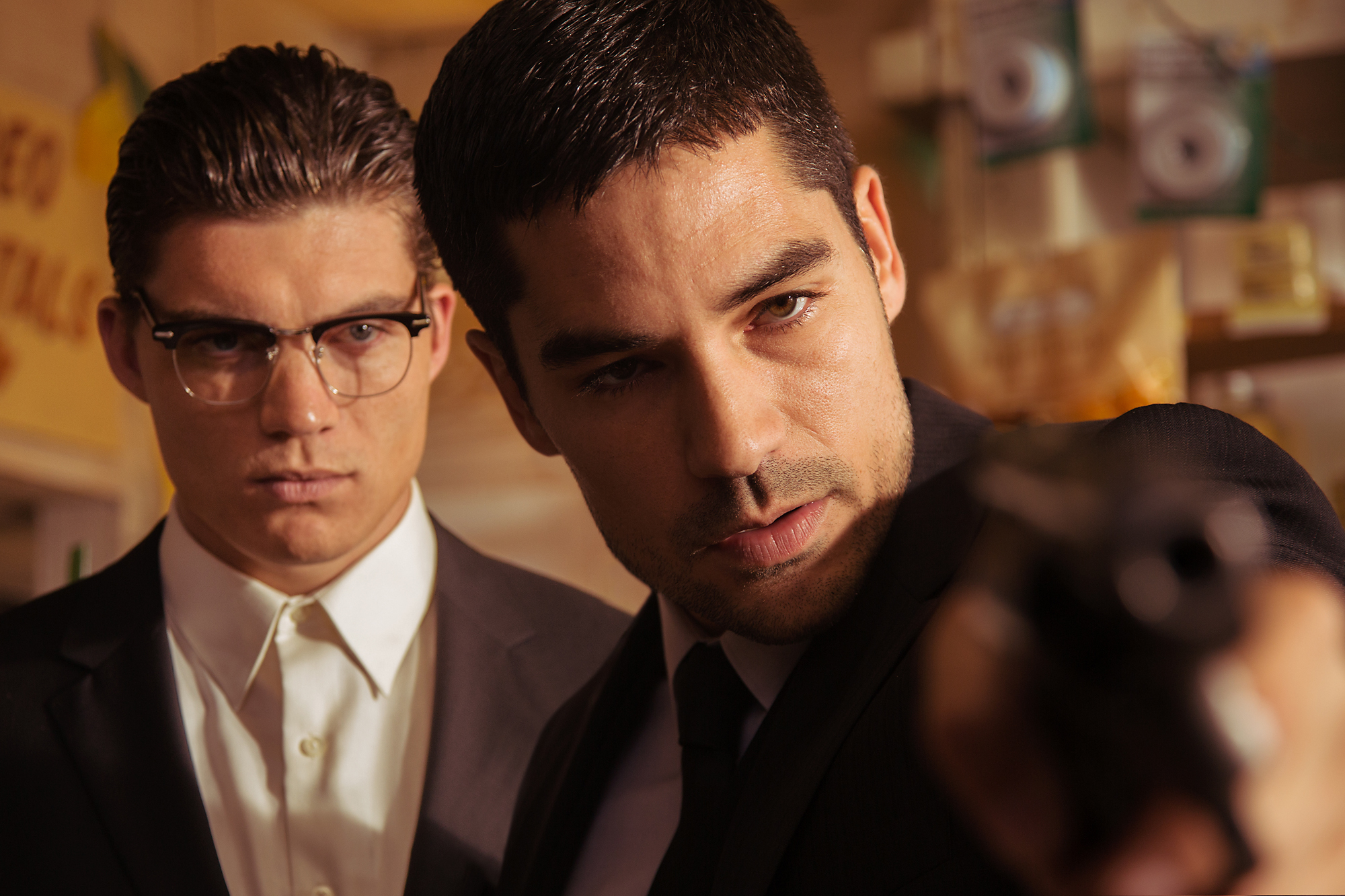 Still of Zane Holtz and D.J. Cotrona in From Dusk Till Dawn: The Series (2014)