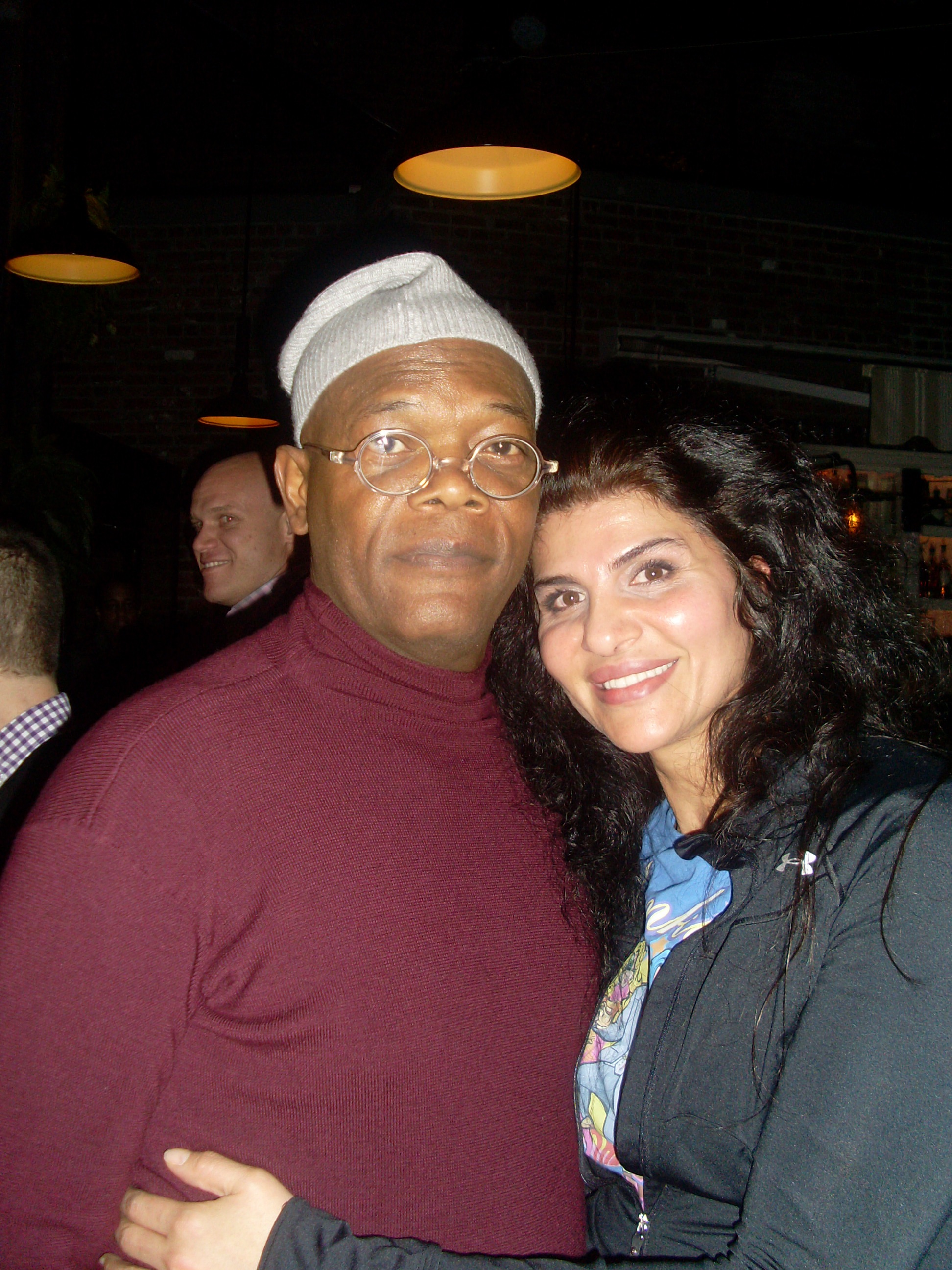 Naz Homa with Actor/Producer Samuel L. Jackson