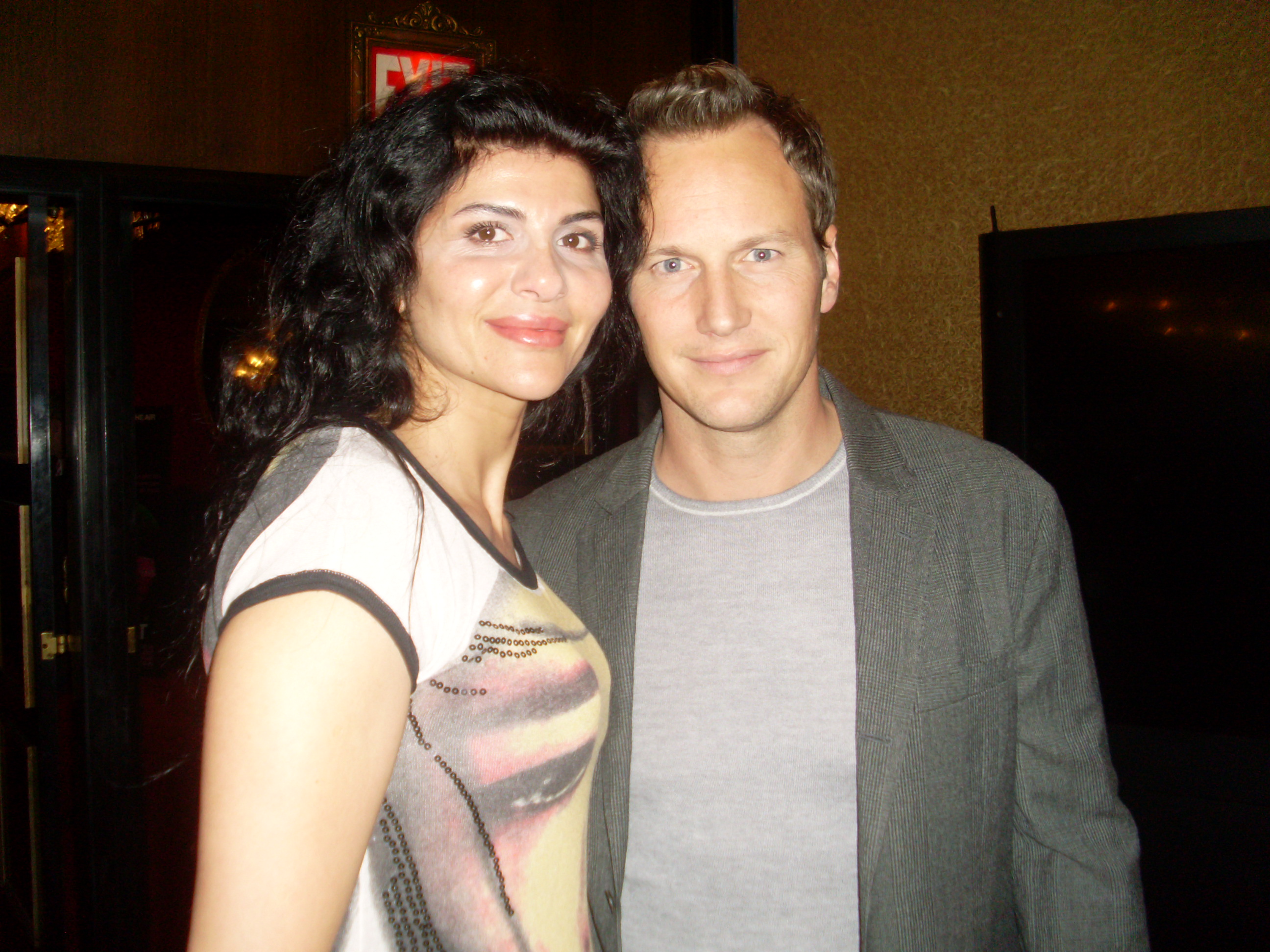 Naz Homa with Actor/Producer Patrick Wilson