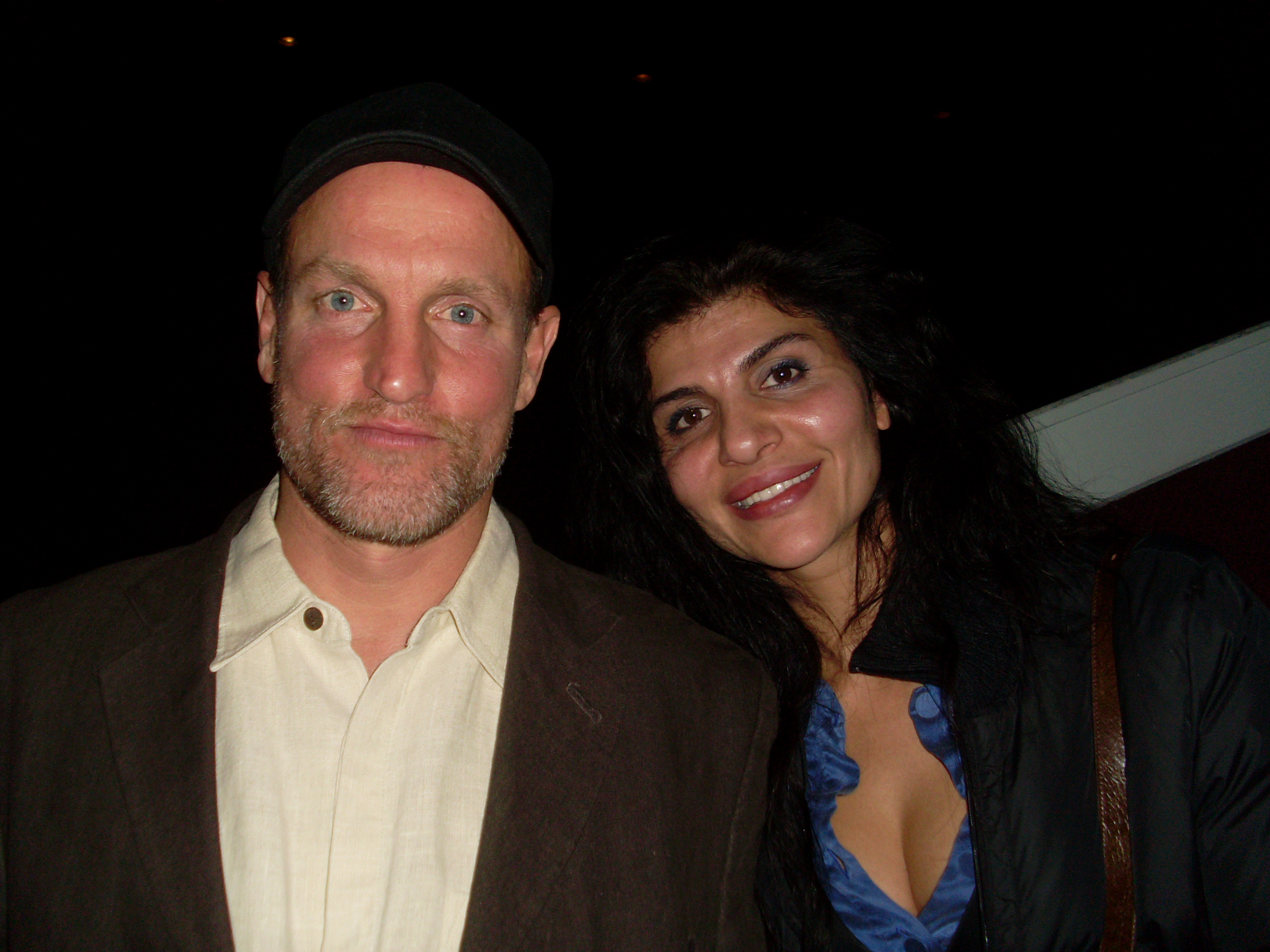 Naz Homa with Actor Woody Harrelson