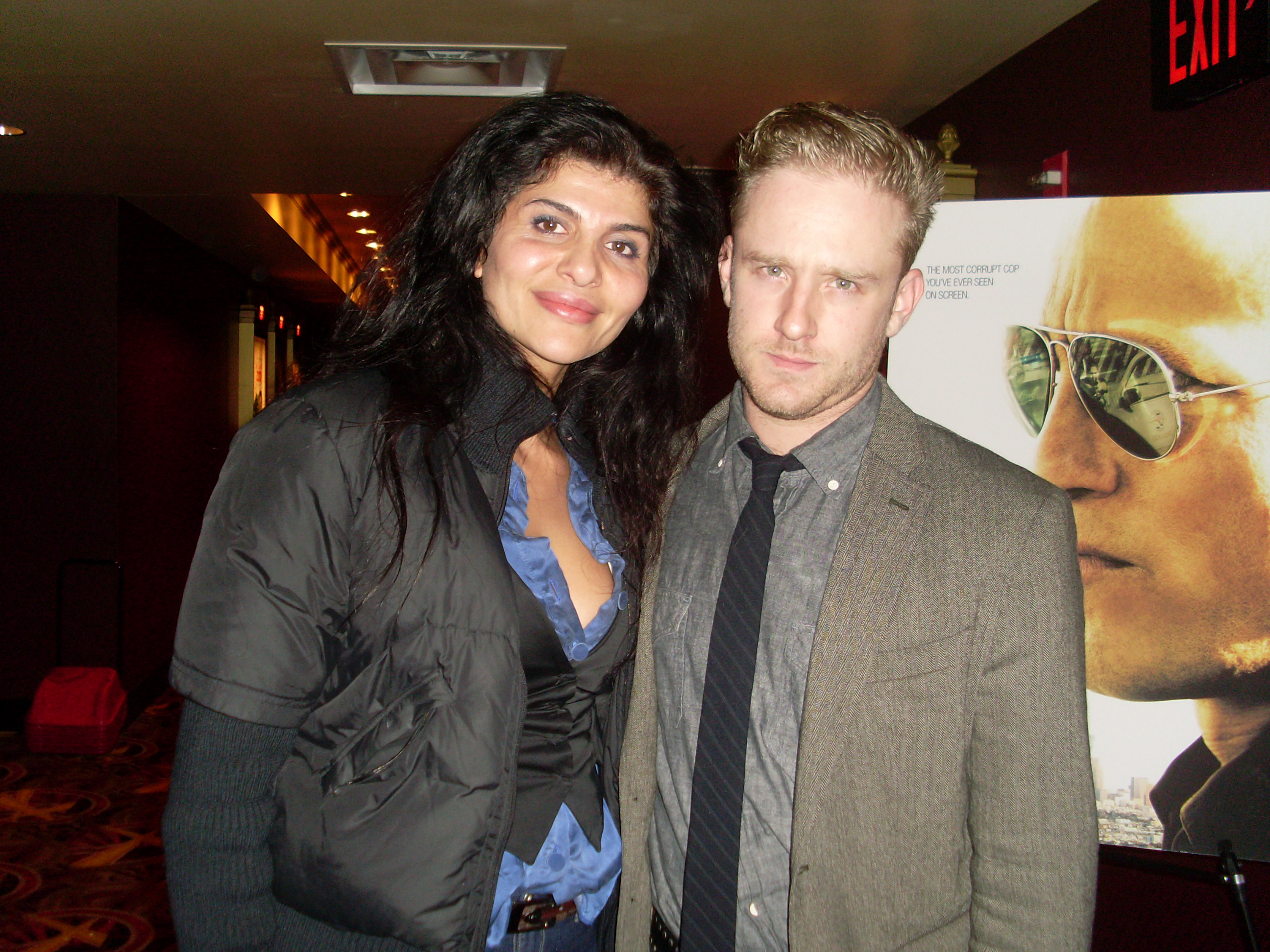 Naz Homa with Actor/Producer Ben Foster