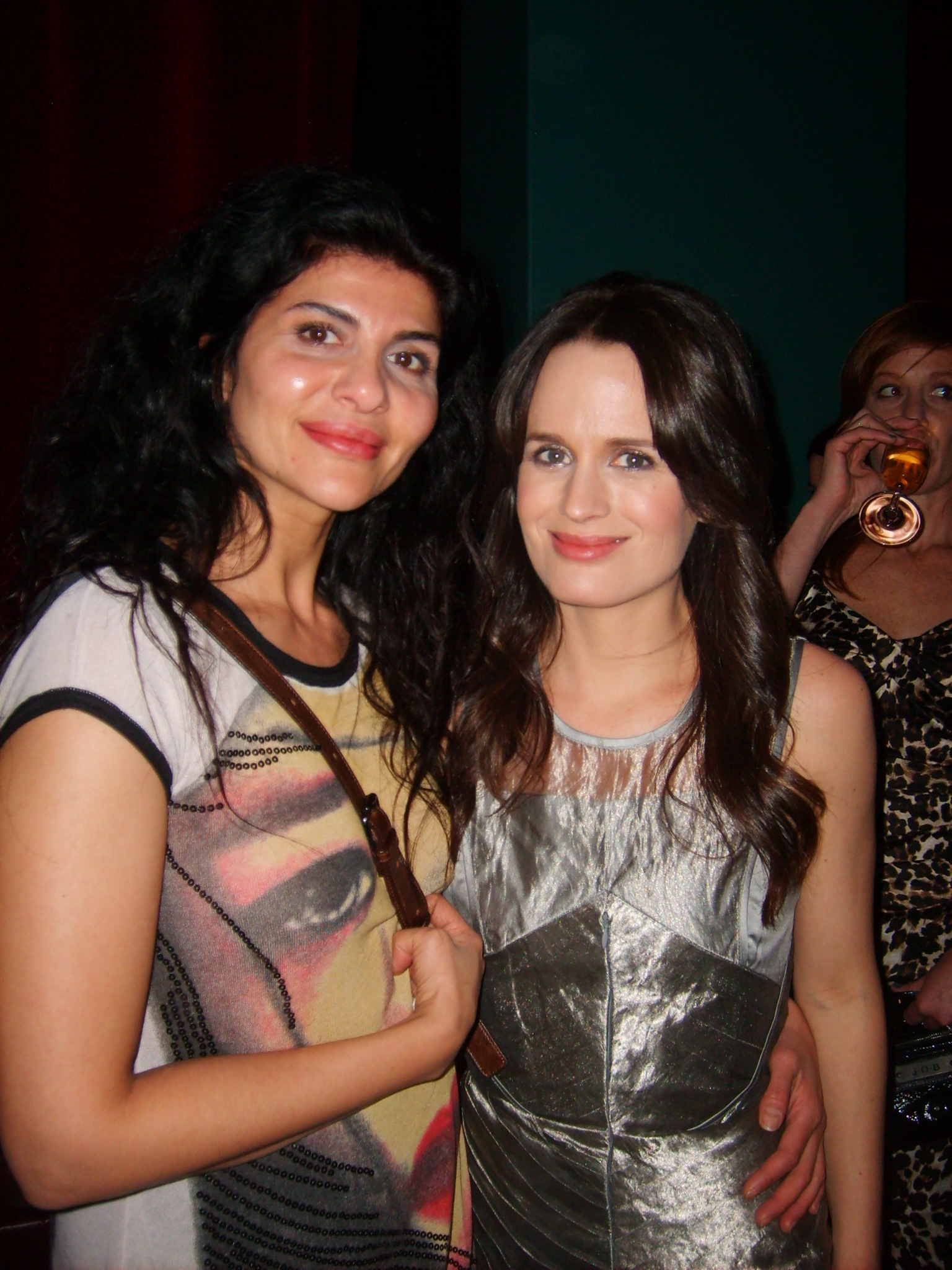 Naz Homa with Actress Elizabeth Reaser
