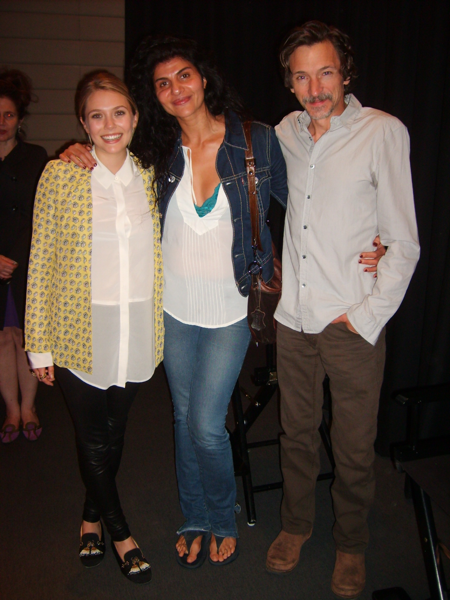 Naz Homa with Actor/Producer John Hawkes and Actress Elizabeth Olson