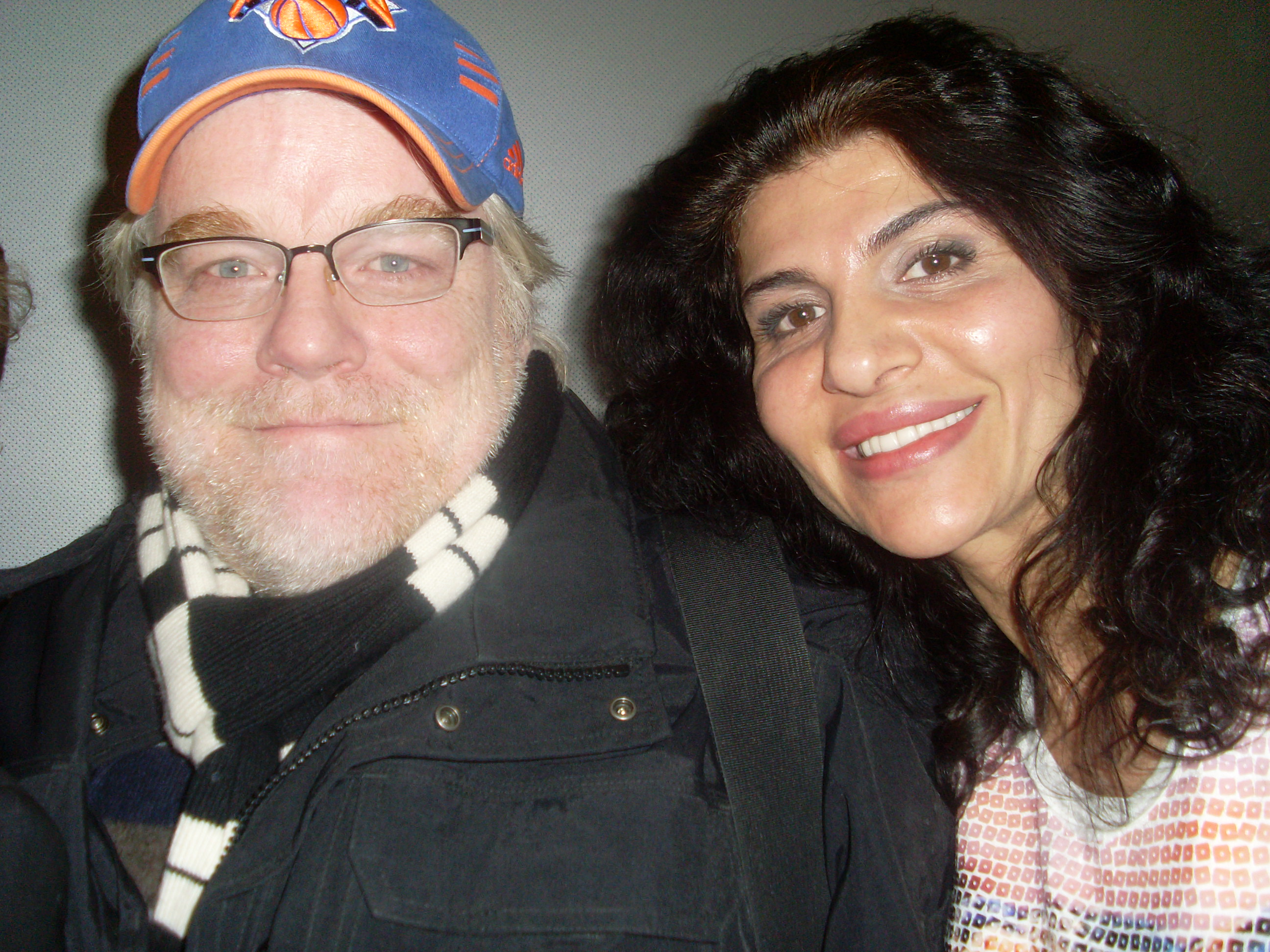 Naz Homa with Actor/Producer/Director Philip Seymour Hoffman