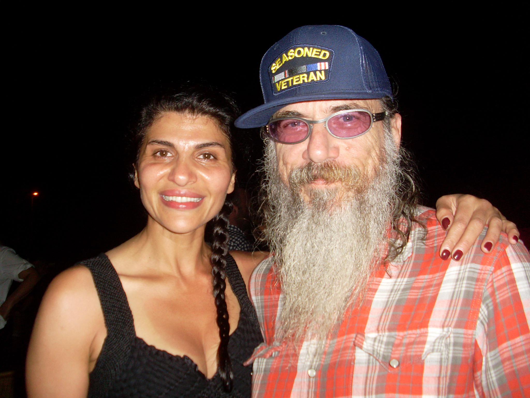 Naz Homa with Producer/writer/Director Larry Charles The Dictator