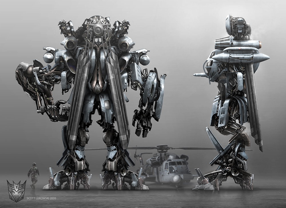 Transformers concept art by Scott Lukowski.