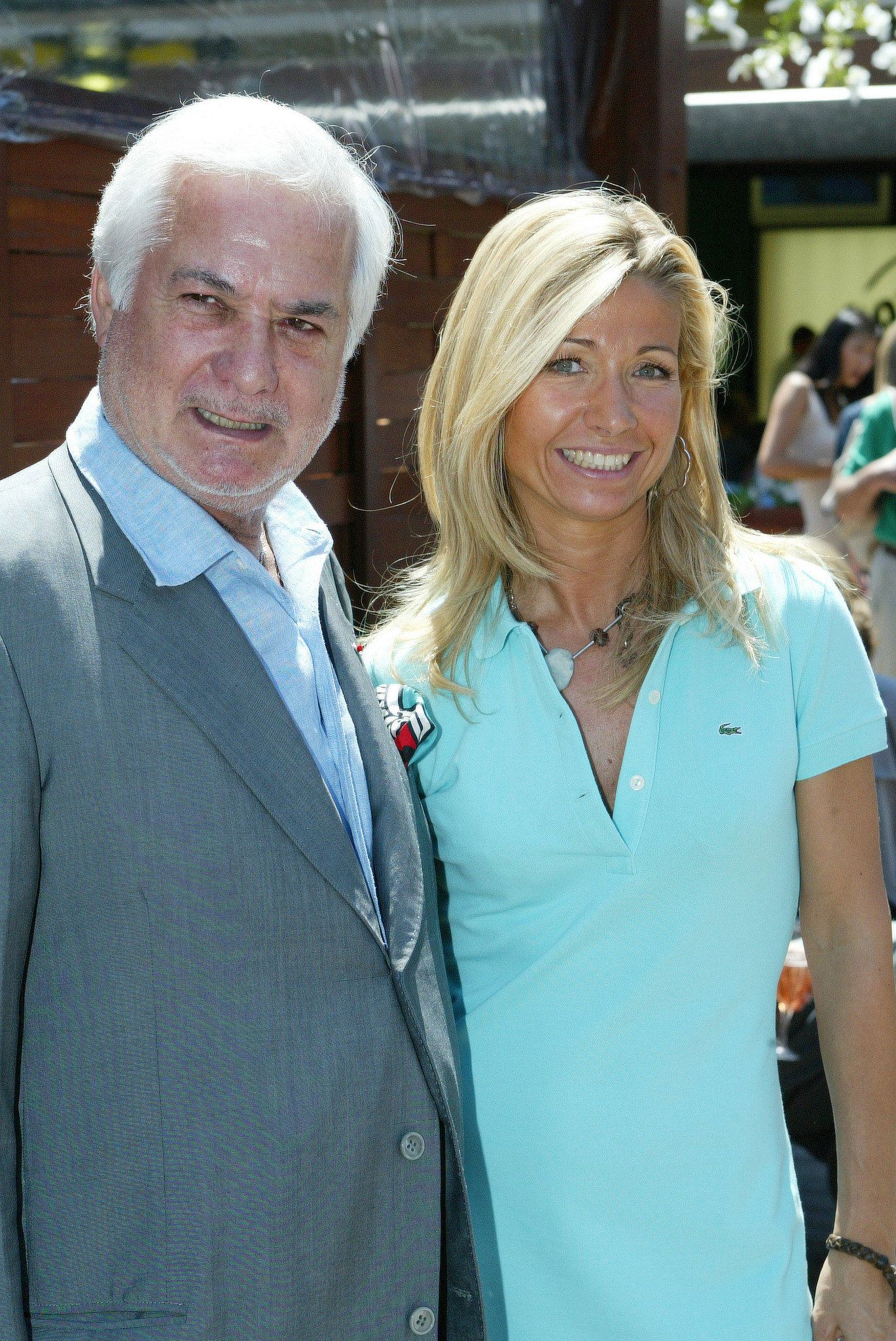 Jean-Claude Brialy, Natty Belmondo and Roland Garros