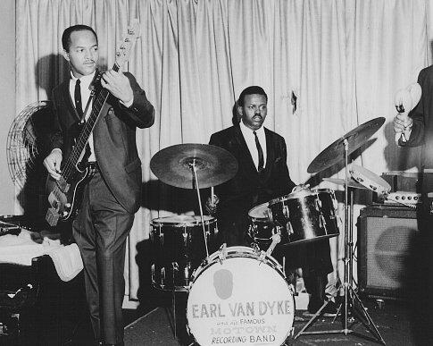 James Jamerson and drummer Uriel Jones in 1964 at the Detroit club 