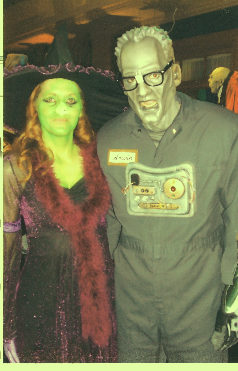 Halloween at The Titpton with Sharon Jordan (Irene the Concierge) and Brian Stepanek (Arwin/Arwinstein).