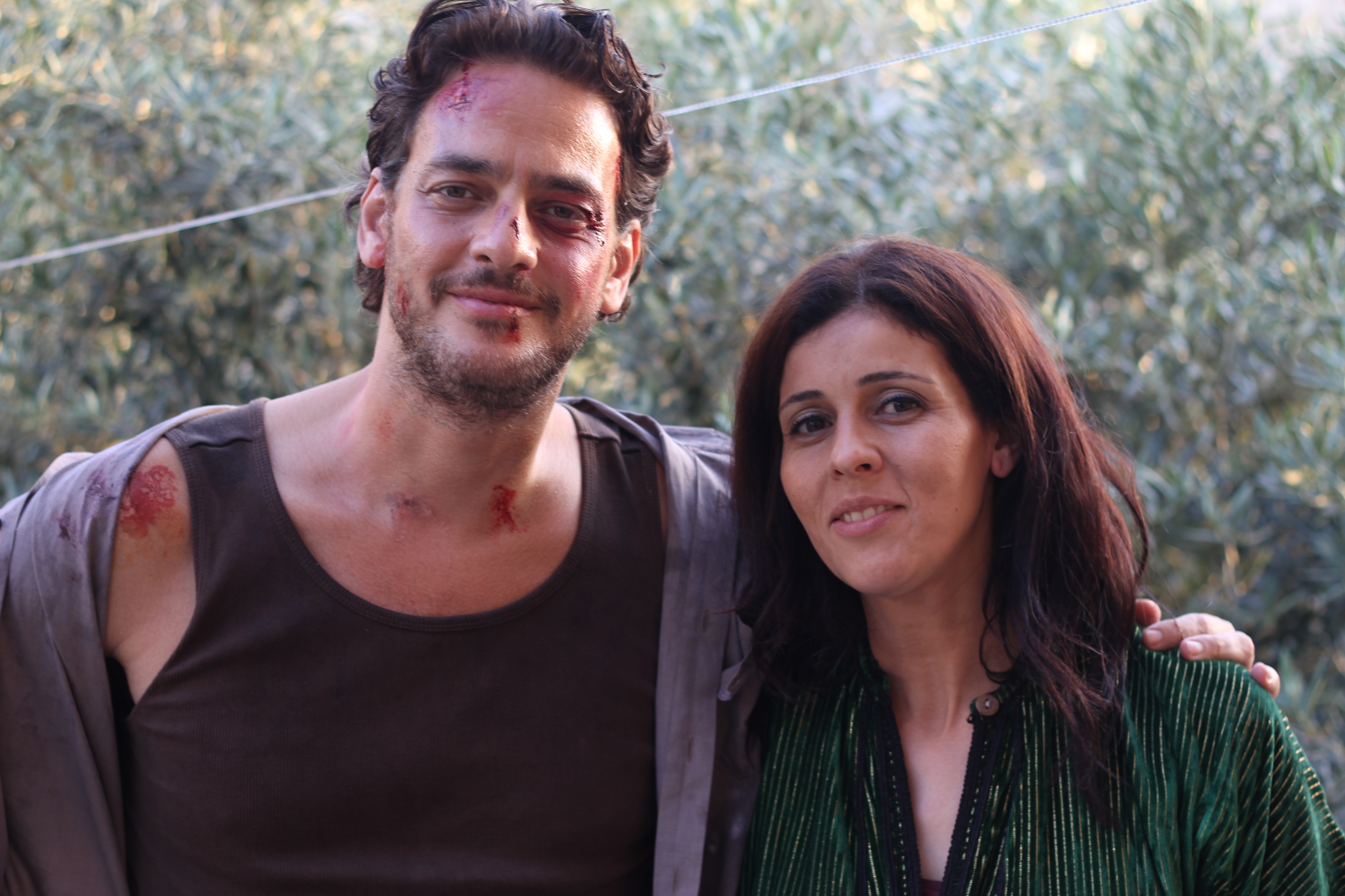 Khaled Abol Naga & Souad Massi during shoot of EYES OF A THIEF 2014