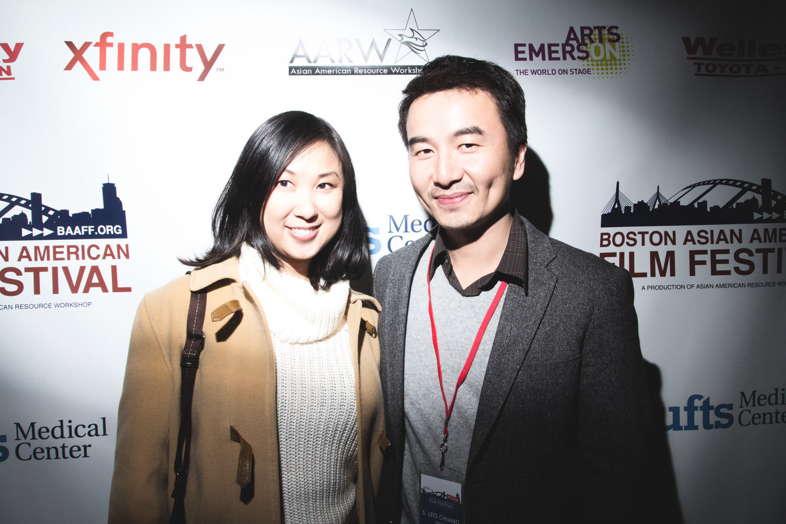 Mimi Chan and S. Leo Chiang at the Boston International Film Festival