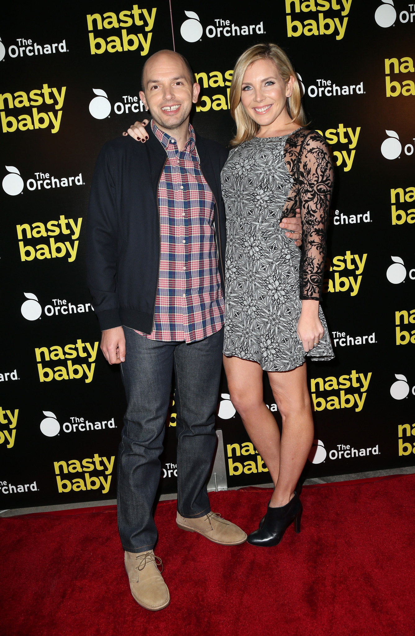 Paul Scheer and June Diane Raphael at event of Nasty Baby (2015)