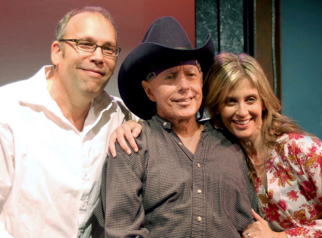 Robert Watzke, Gary Austin (creator and original director of The Groundlings), and Helen Slater, at The Groundlings Theatre, July 12th, 2010.